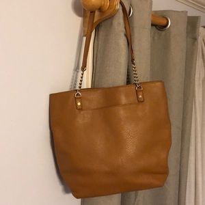 Michael Kors light brown leather purse